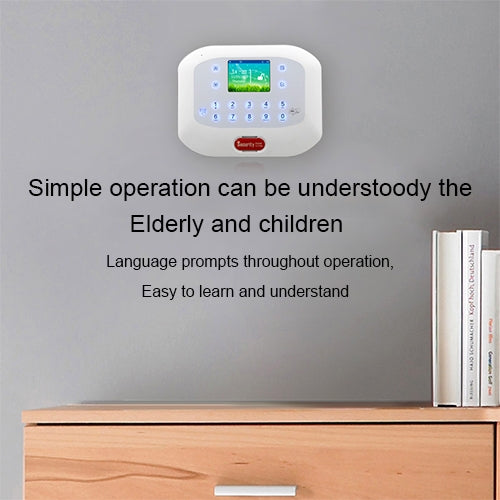 DY-GSM50A 8 in 1 Kit  315MHz / 433MHz Wireless GSM/PSTN Intelligent Anti-Burglar Alarm System, Touch Panel LCD Screen(White)