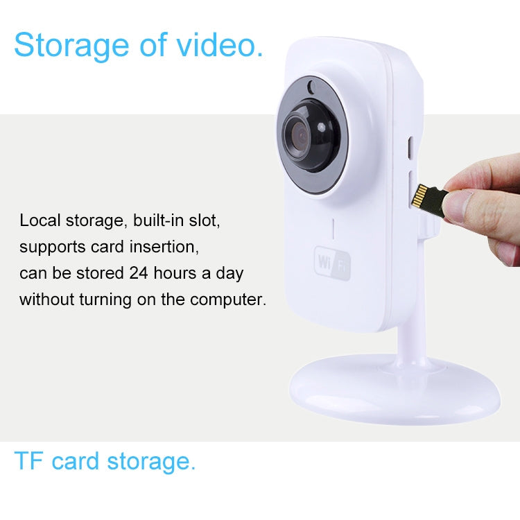 JD-C8310-S1 1.0MP Two-Way Audio Smart Wireless Wifi IP Camera, Support Motion Detection & Infrared Night Vision