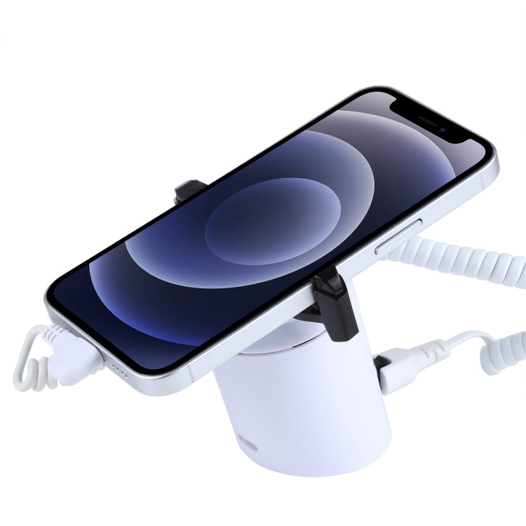 Cylindrical Display Stand Security System Burglar Alarm / Anti-theft Alarm Display Holder with Infrared Remote Control for iPhone / iPod with 8-Pin Port
