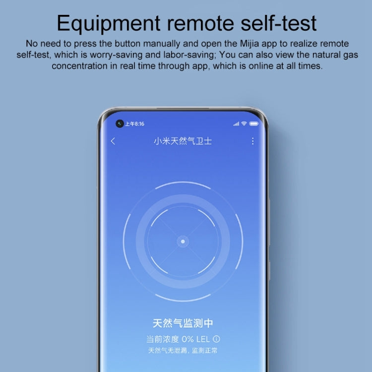 Original Xiaomi Smart Home Gas Alarm Sensor Detector, US Plug(White)
