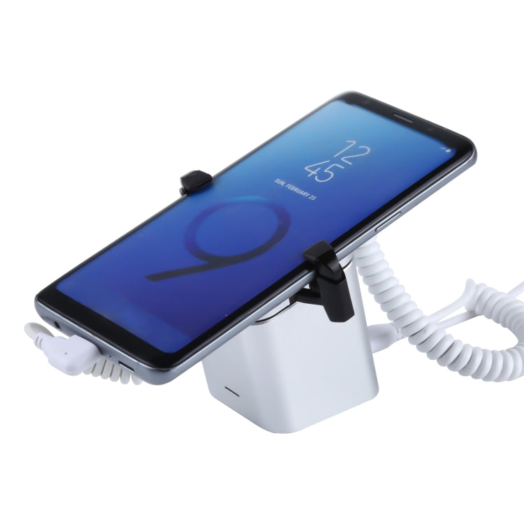 Aluminum Shell Square-column Anti-theft Alarm Stand Security System Burglar Alarm / Anti-theft Alarm Display Holder for Mobile Phones with Type-C / USB-C Port