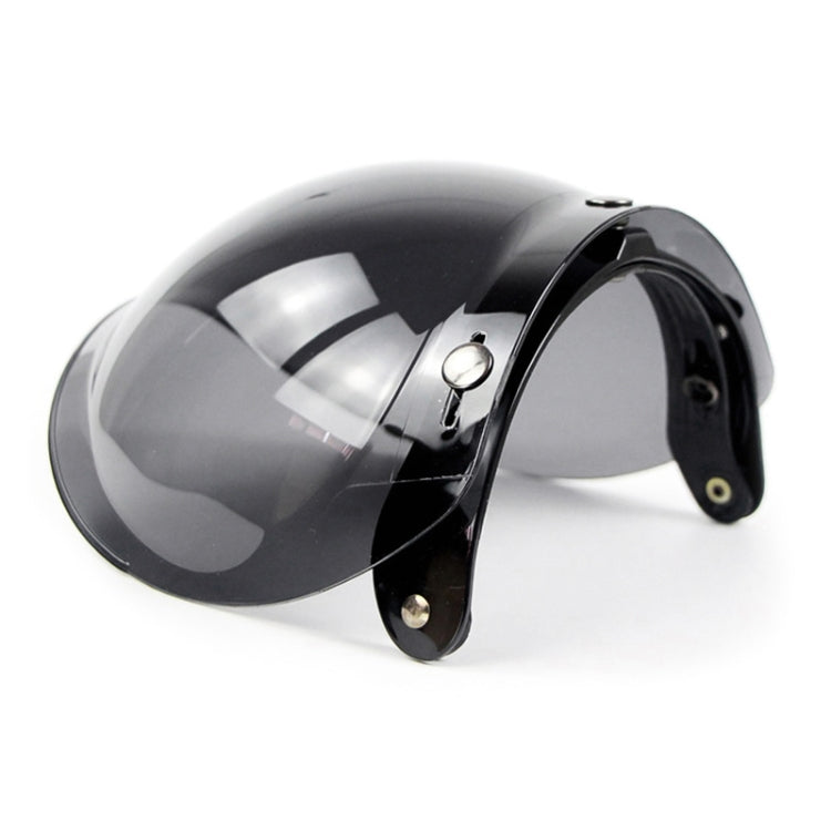 Soman Motorcycle Bubble Visor Open Face Helmet Visor Helmet Windshield Shield with Transparent Frame