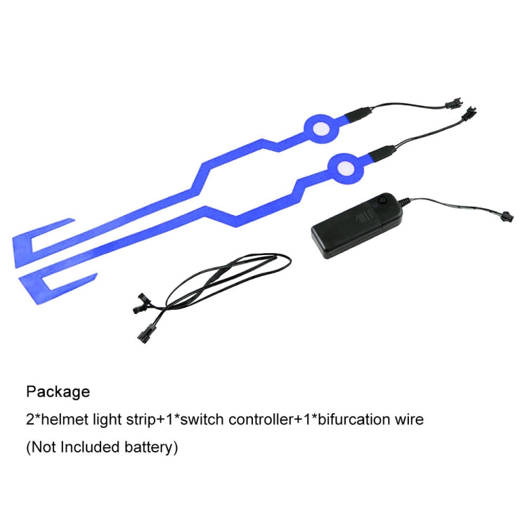 MB-MHL002 Motorcycle Modification Accessories Universal Pasteable Helmet Light Strip