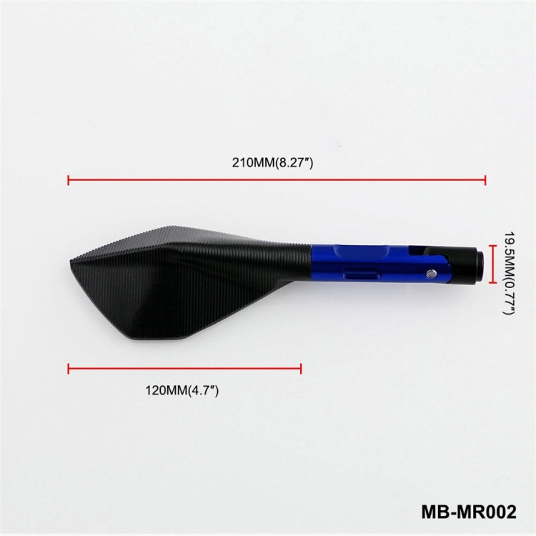 Modified Motorcycle Aluminium Alloy Rhombus Reflective Light Side Rearview Mirror
