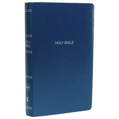 NKJV, Gift and Award Bible, Leather-Look, Blue, Red Letter Edition