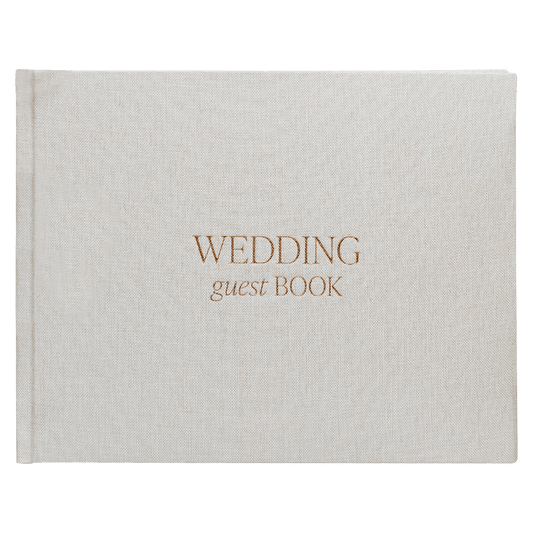 Tan Wedding Guestbook