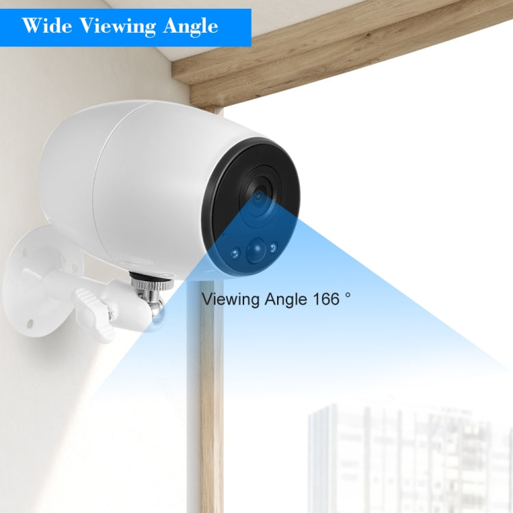 VESAFE VS-DC01 Security HD 720P Two-Way Audio Wireless Wifi IP Camera, Support Night Vision & PIR Detection & TF Card, IP54 Waterproof(White)