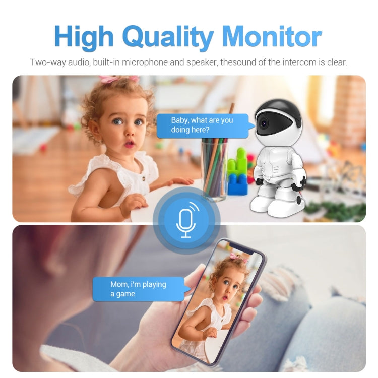 ESCAM PT205 HD 1080P Robot WiFi IP Camera, Support Motion Detection / Night Vision, IR Distance: 10m, EU Plug