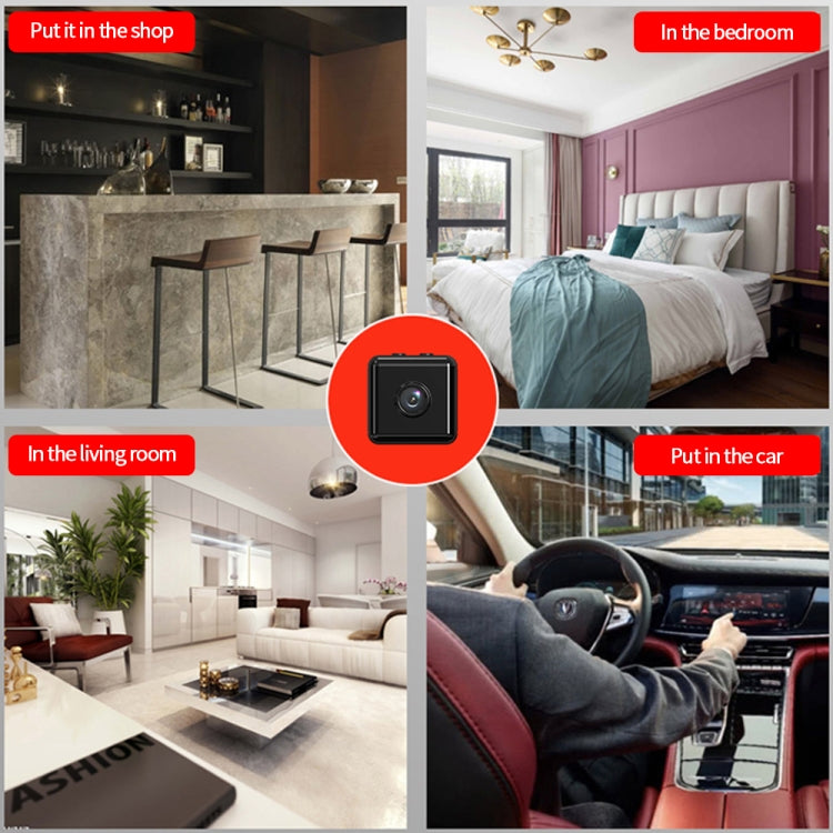 X6D 720P Wireless Home Mini Surveillance Camera, Support Infrared Night Vision & Motion Detection & TF Card (White)