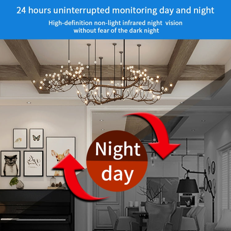 X6D HD 1080P Wireless Home Mini Surveillance Camera, Support Infrared Night Vision & Motion Detection & TF Card (White)
