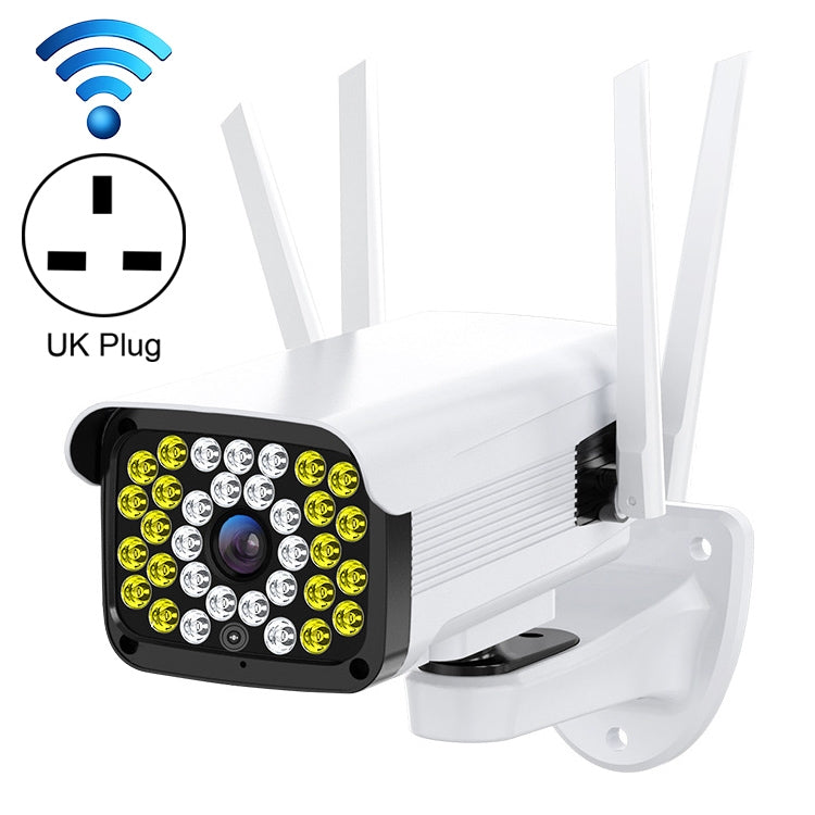 Difang DF-36Q Outdoor HD Surveillance IP Camera, Support Voice Intercom & Night Vision & Human Figure Detection & TF Card, WiFi + HD Fixed Version, UK Plug