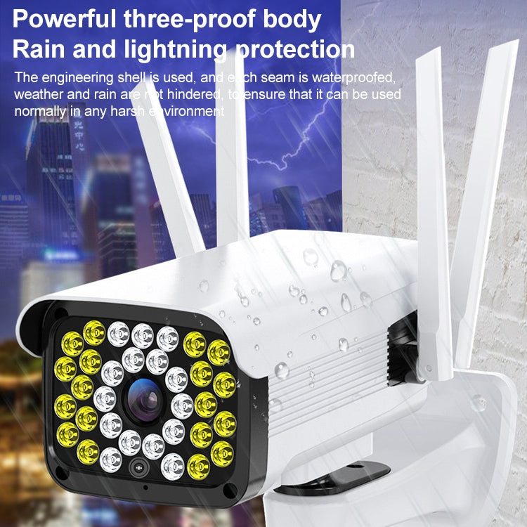 Difang DF-36Q Outdoor HD Surveillance IP Camera, Support Voice Intercom & Night Vision & Human Figure Detection & TF Card, WiFi + HD Fixed Version, EU Plug