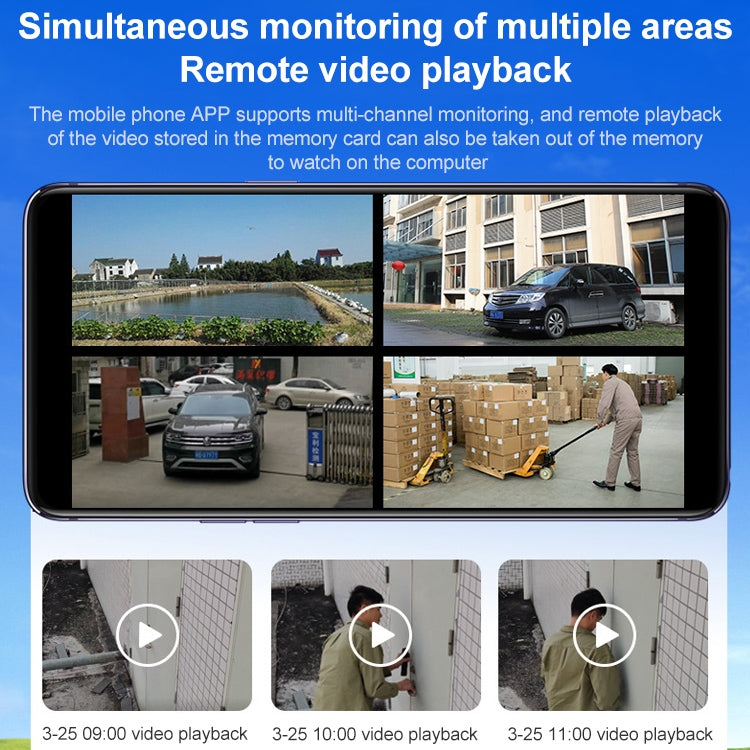 Difang DF-36Q Outdoor HD Surveillance IP Camera, Support Voice Intercom & Night Vision & Human Figure Detection & TF Card, WiFi + HD PTZ Rotation + Power-off Endurance, US Plug