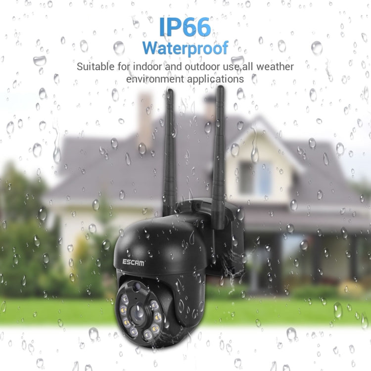 ESCAM WNK618 3.0 Million Pixels 8-channel Wireless Dome Camera HD NVR Security System, Support Motion Detection & Two-way Audio & Full-color Night Vision & TF Card, US Plug