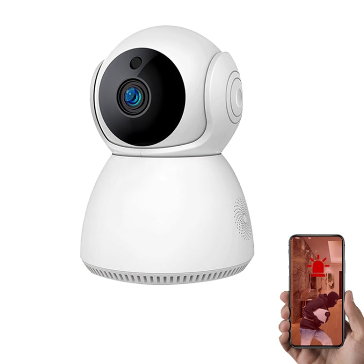 YT24 V380 1.0MP Pan-tilt IP Camera WiFi Smart Security Camera, Support TF Card / Two-way Audio / Motion Detection / Night Vision(UK Plug)