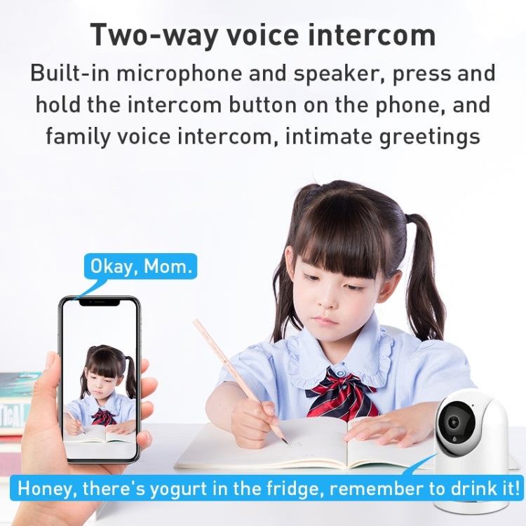 YT64 ICSEE 1080P Pan-tilt WiFi Smart IP Camera, Support TF Card / Two-way Audio / Motion Detection / Night Vision(EU Plug)