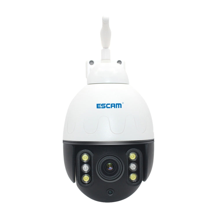 ESCAM Q5068 H.265 5MP Pan / Tilt / 4X Zoom WiFi Waterproof IP Camera, Support ONVIF Two Way Talk & Night Vision, UK Plug