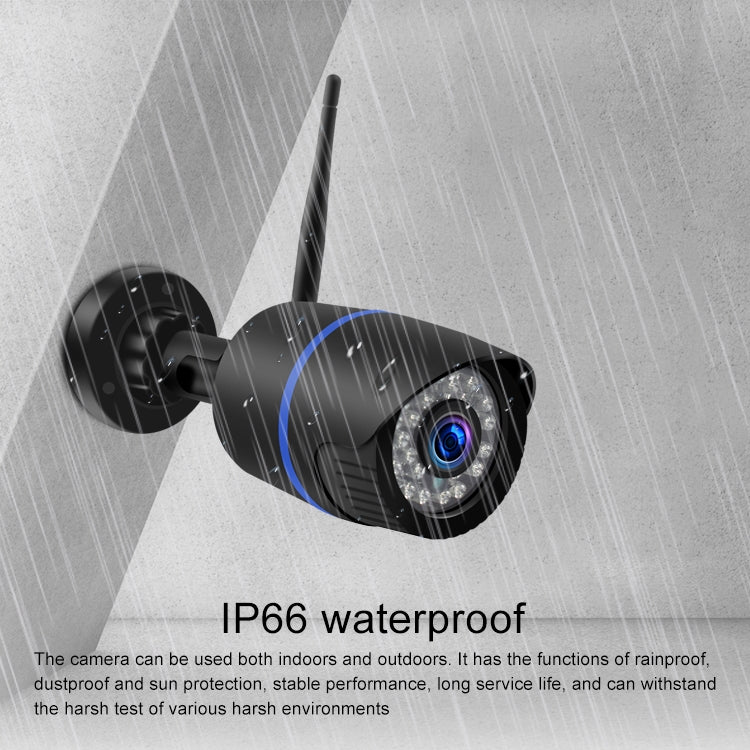 Q4 2.0 Million Pixels 1080P HD Wireless IP Camera, Support Motion Detection & Two-way Audio & Infrared Night Vision & TF Card, AU Plug