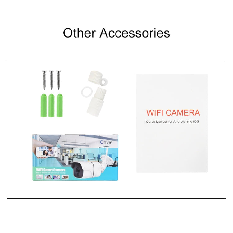 Q8 1080P HD Wireless IP Camera, Support Motion Detection & Infrared Night Vision & TF Card, EU Plug