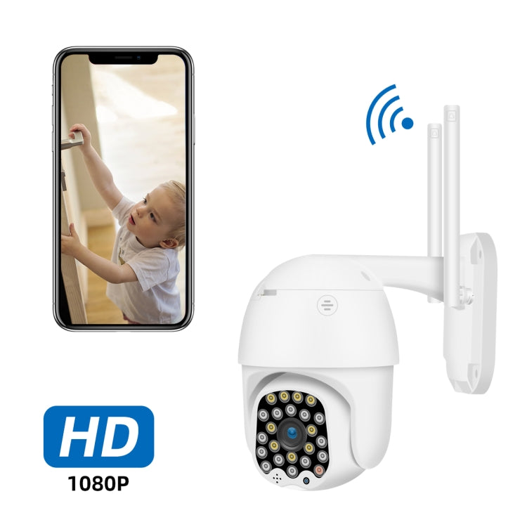 QX18 1080P HD WiFi IP Camera, Support Night Vision & Motion Detection & Two Way Audio & TF Card, EU Plug