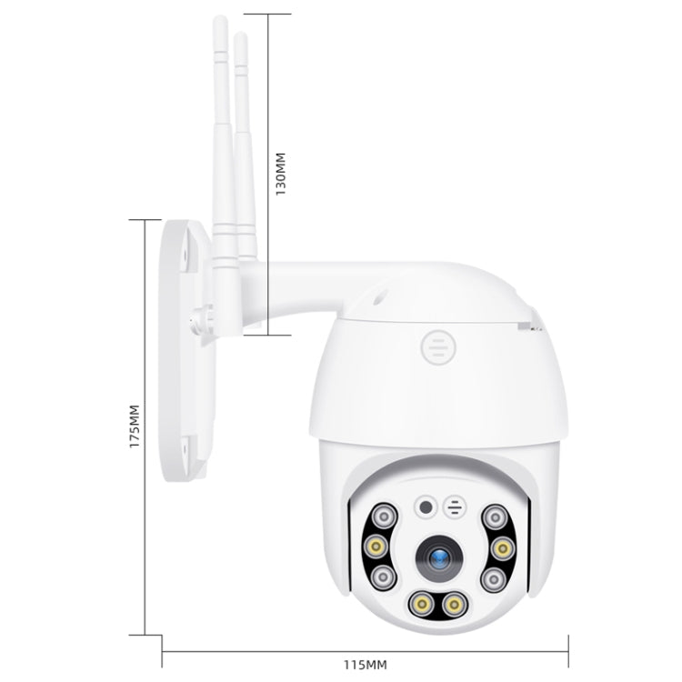QX21 1080P HD WiFi IP Camera, Support Night Vision & Motion Detection & Two Way Audio & TF Card, EU Plug