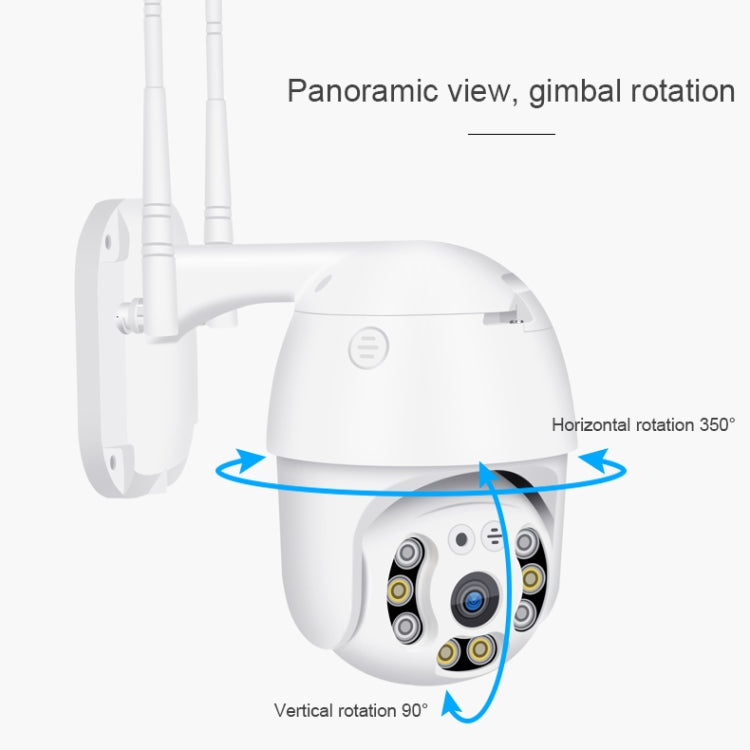 QX21 1080P HD WiFi IP Camera, Support Night Vision & Motion Detection & Two Way Audio & TF Card, US Plug