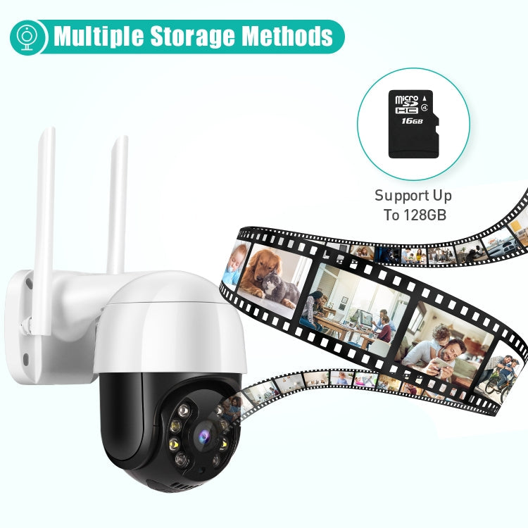 QX29 3.0MP HD WiFi IP Camera, Support Night Vision & Motion Detection & Two Way Audio & TF Card, UK Plug