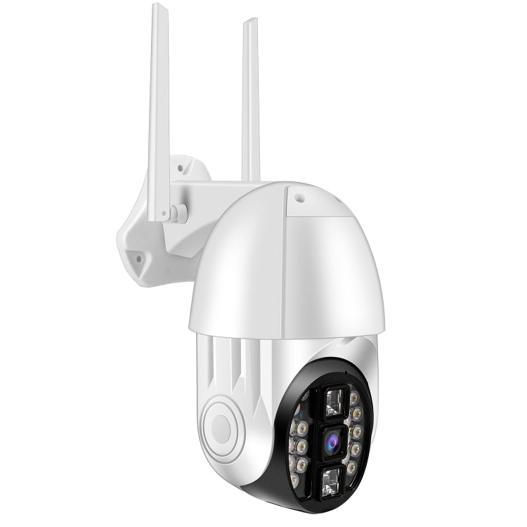 QX33 1080P Panoramic PTZ 360 Degree Rotating WIFI Camera, Support Day and Night Full Color & Two-way Voice Intercom & Motion Detection Alarm & Video Playback & 64GB TF Card，EU Plug