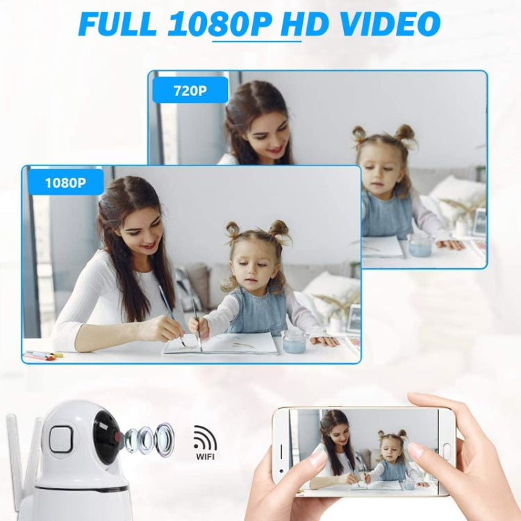 PAF200 2MP 1080P HD Wireless IP Camera, Support Motion Detection & Infrared Night Vision & TF Card(US Plug)