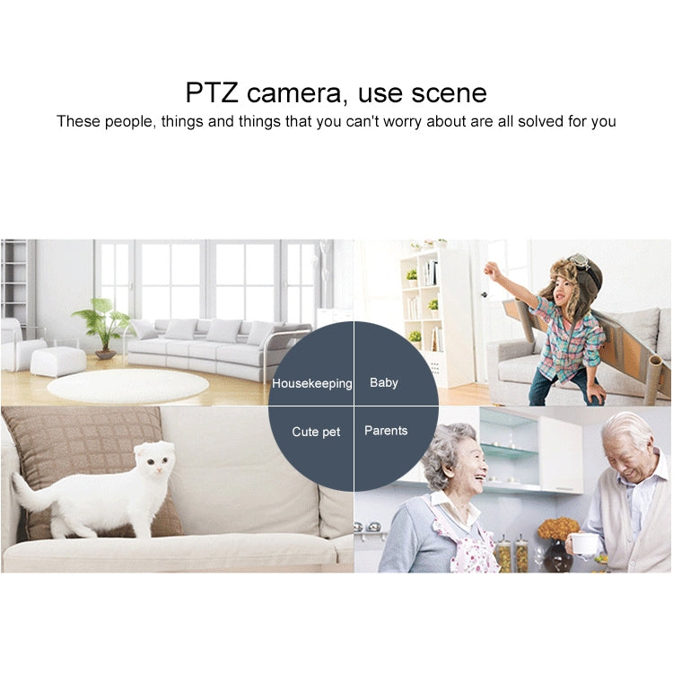 YT46 HD Wireless Indoor Network Shaking Head Camera, Support Motion Detection & Infrared Night Vision & Micro SD Card, UK Plug