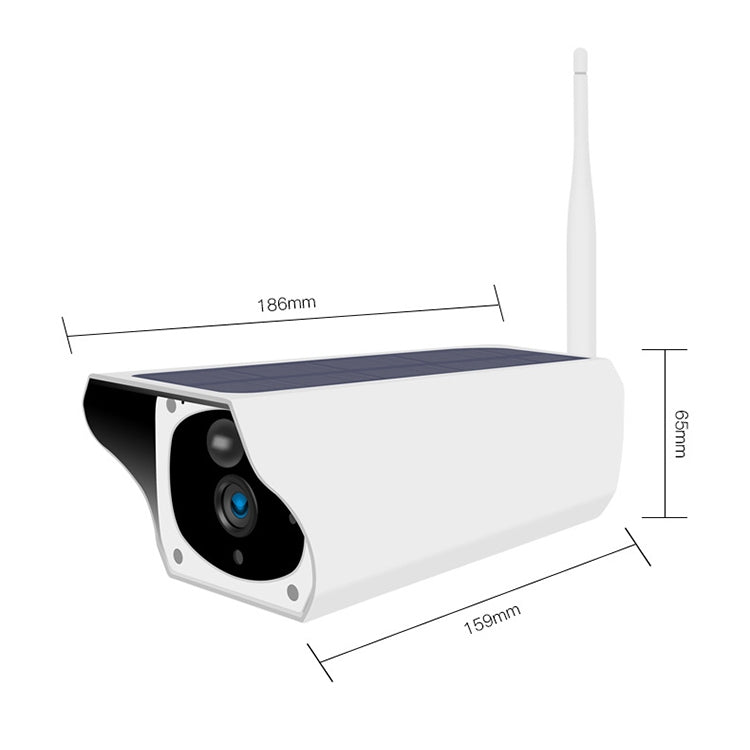 T1-2 2 Megapixel WiFi Version IP67 Waterproof Solar HD Monitor Camera without Battery & Memory, Support Infrared Night Vision & Motion Detection / Alarm & Voice Intercom & Mobile Surveillance