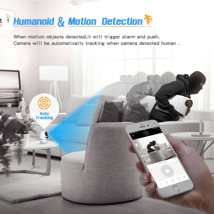 ESCAM PVR008 HD 1080P WiFi IP Camera, Support Motion Detection / Night Vision, IR Distance: 10m, UK Plug