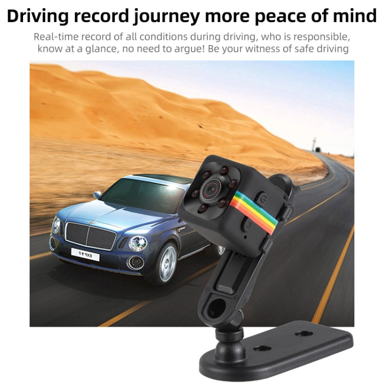 SQ11 Mini DV HD 960P 6 LEDs Sport Recorder Camera with Holder, Support Monitor Detection & IR Night Vision & TF Card(Blue)