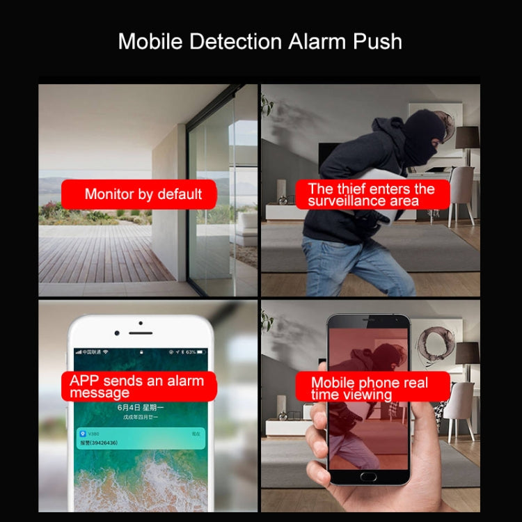 V380 1080P Wireless Camera HD Night Vision Smart Wifi Mobile Phone Remote Housekeeping Shop Monitor