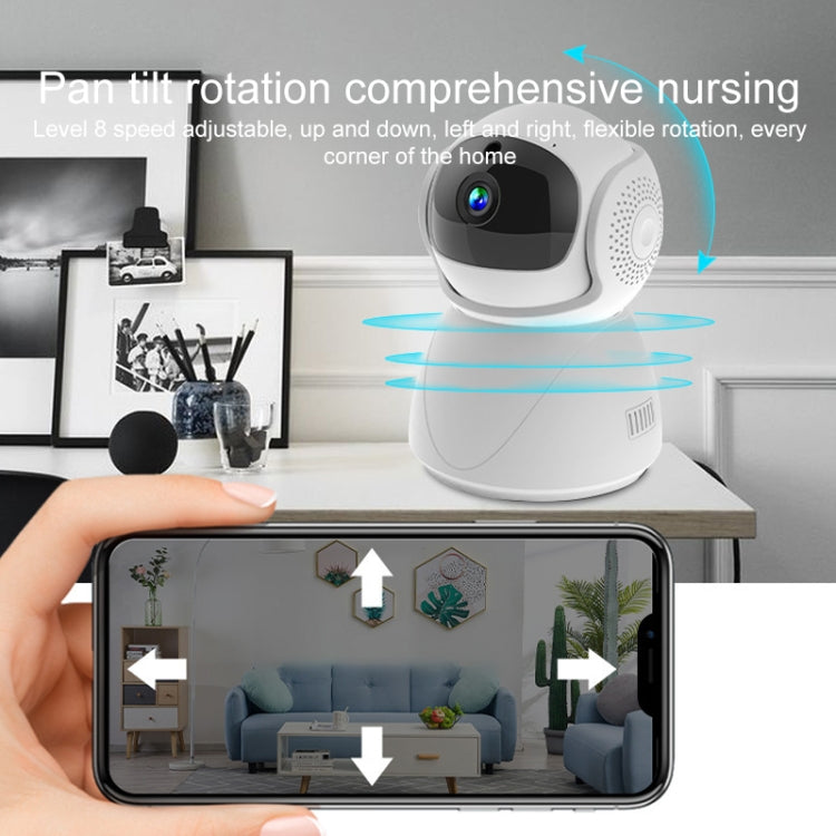 ZAS-5G01 1080P Home 5G WiFi Dual-band Panoramic Camera with 32GB TF Card, Support IR Night Vision & AP Hot Spot & Designated Alarm Area, EU Plug