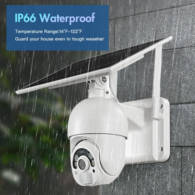 T22 1080P Full HD Solar Powered 4G Network US Version Camera, Support PIR Alarm, Night Vision, Two Way Audio, TF Card