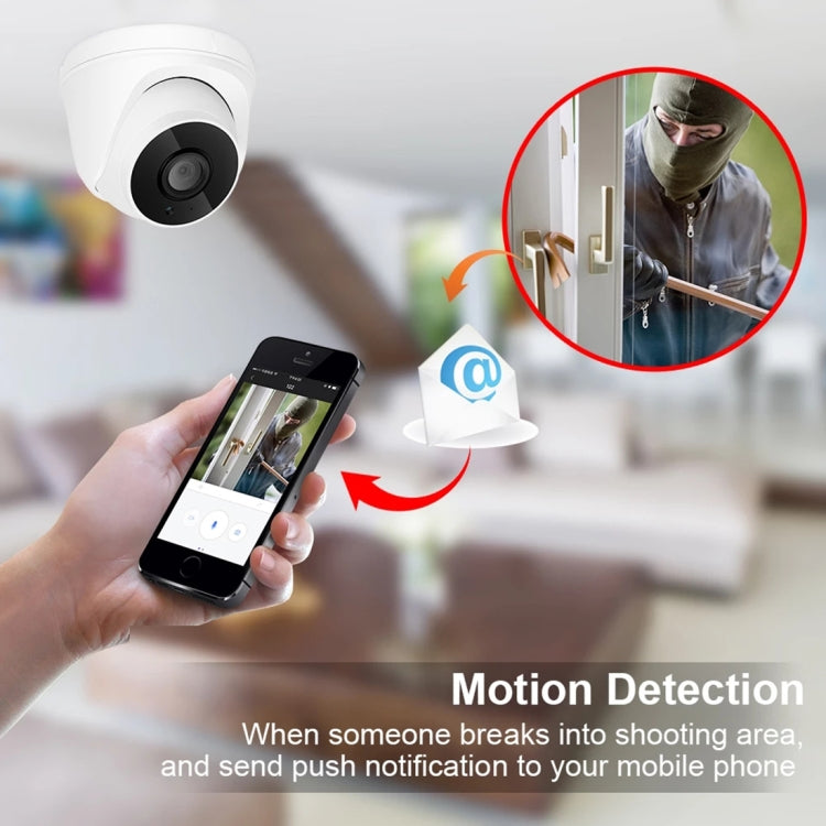 533H2 / IP 3.6mm 2MP Lens Full HD 1080P Indoor Security Dome Surveillance Camera with 20 Meter Night Vision Function(White)