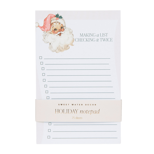 Vintage Santa Notepad