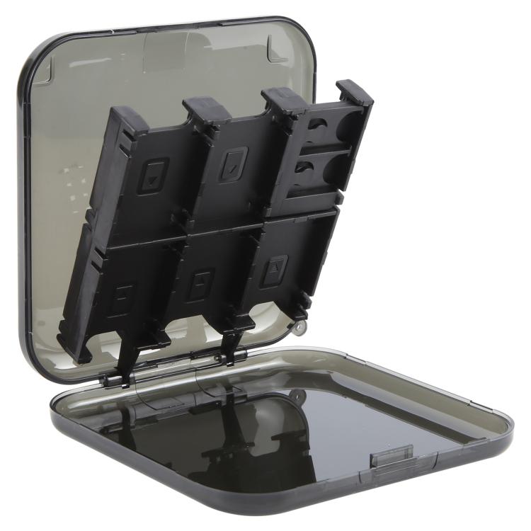 12 in 1 Box Memory Card Holder Box for Nintendo Switch(Black)