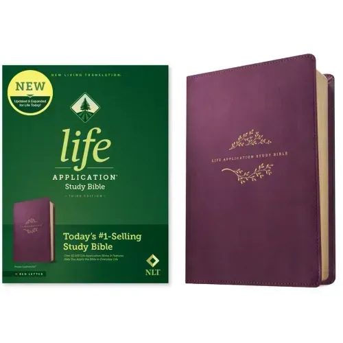 NLT Life Application Study Bible, Third Edition (Leatherlike, Purple, Red Letter)