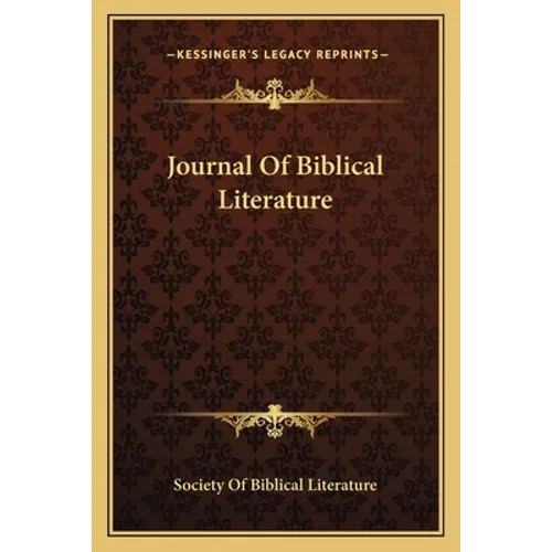 Journal Of Biblical Literature
