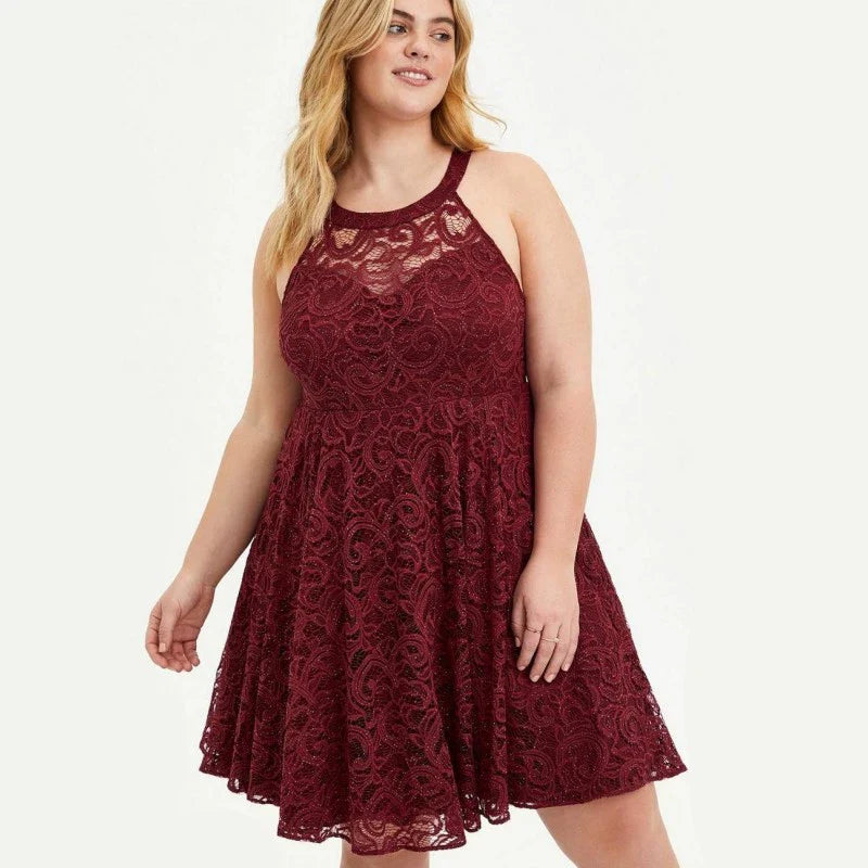 Casual Lace Sleeveless Day Dress