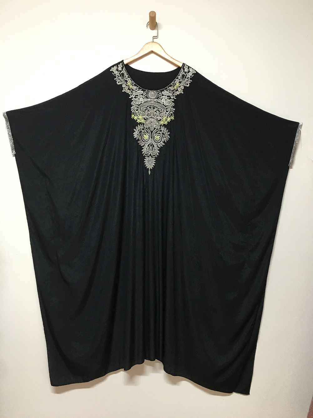 Indonesian Embroidered Patchwork round Neck Formal Dress
