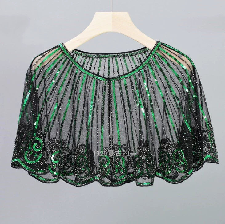 1920 Gatsby Style Evening Banquet Sequinned Shawl