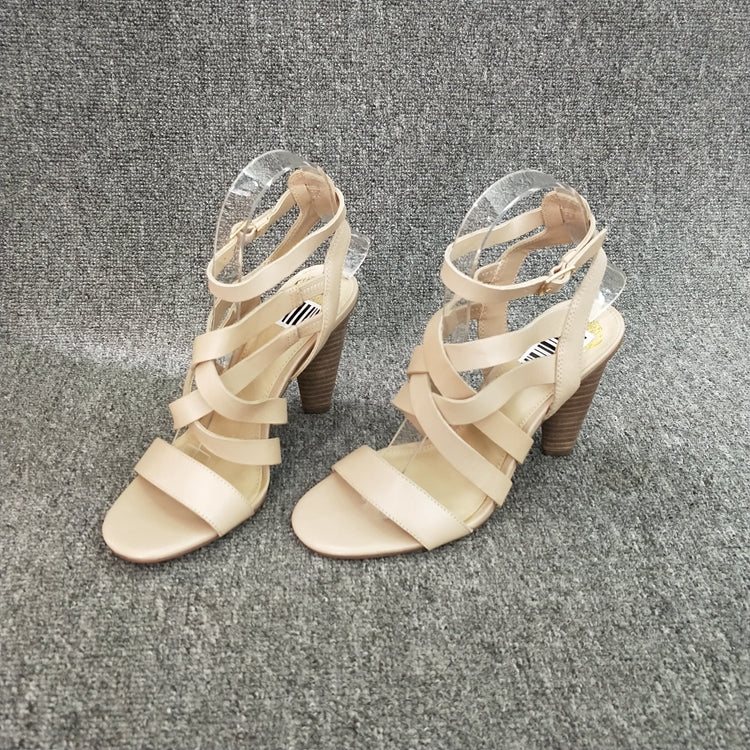 Season change Clearance   Barefoot Word band high-heeled cone  overlapping Bandage Belt buckle Sandals Women's shoes AI