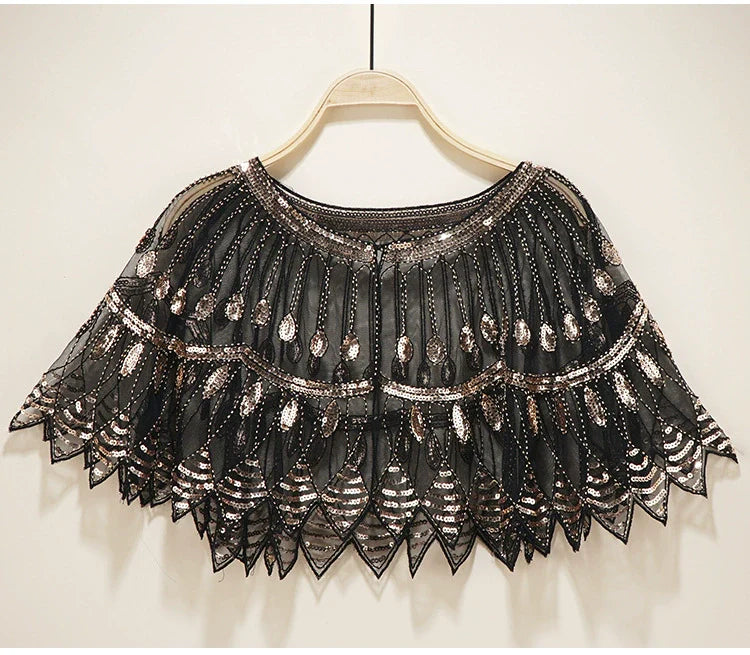 1920 Gatsby Style Evening Banquet Sequinned Shawl