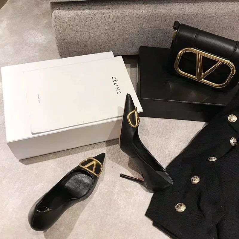 2023 spring and autumn new pattern Fine heel black Pointed shoes Sao Nude color high-heeled shoes sexy On the bed Shallow mouth Single shoes female flirt