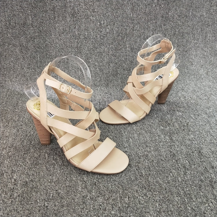 Season change Clearance   Barefoot Word band high-heeled cone  overlapping Bandage Belt buckle Sandals Women's shoes AI