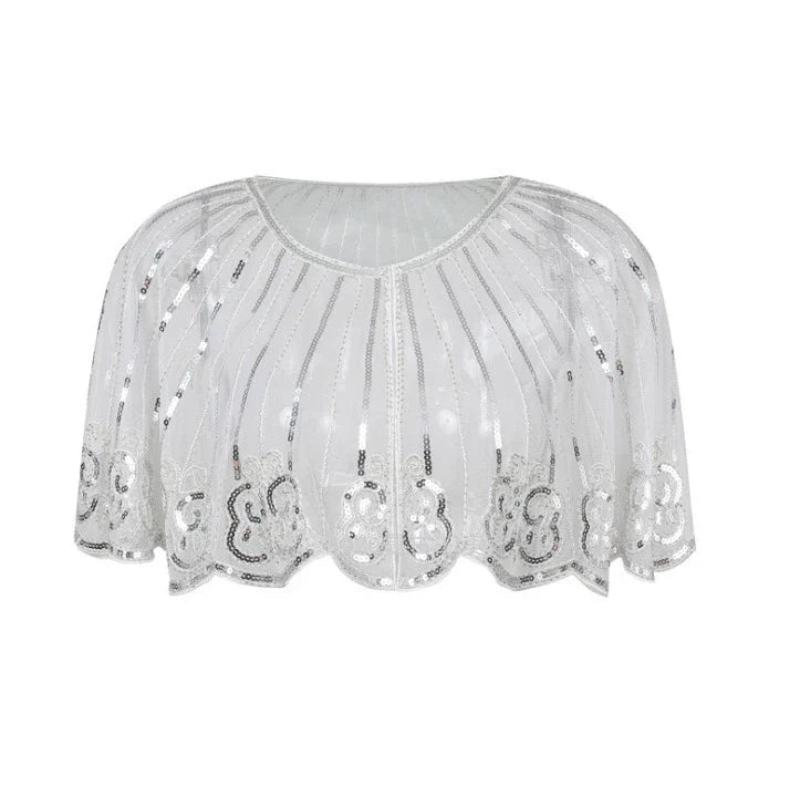 1920 Gatsby Style Evening Banquet Sequinned Shawl