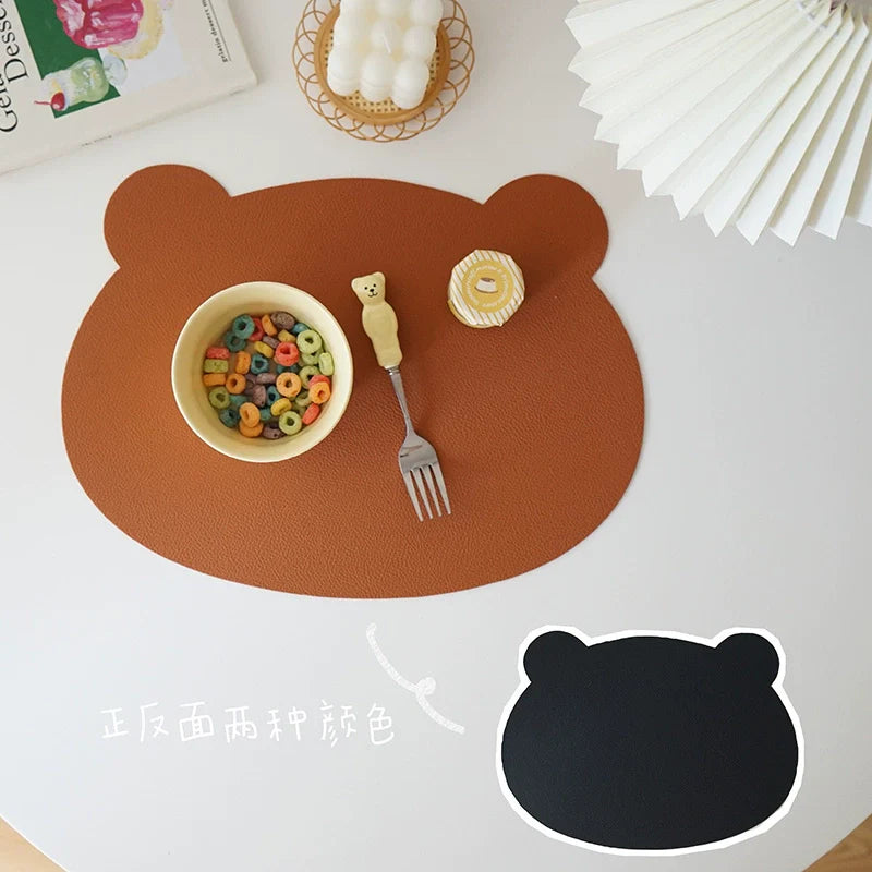 Children's Household Placemat Waterproof Oil-Proof Anti-Scald Insulated Table Mats